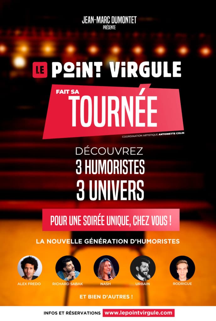 Le Point Virgule Fait sa Tournée - Théâtre Le Point Virgule