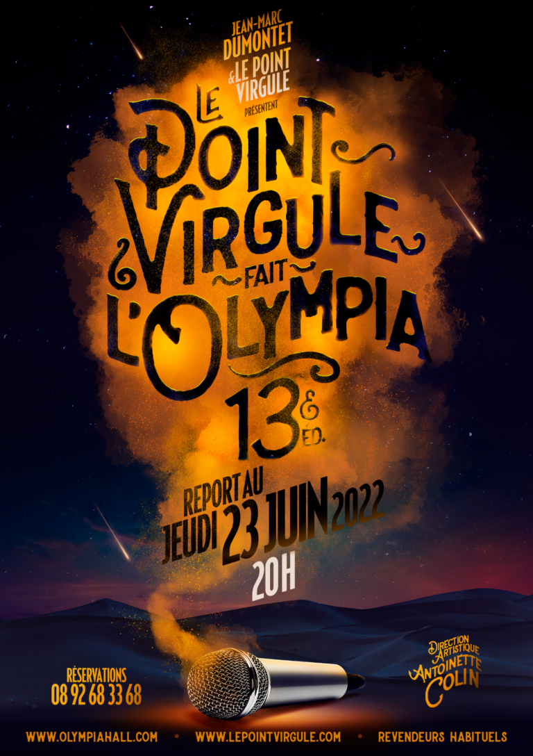 Théâtre Du Point Virgule évènements à Venir Le Point Virgule Fait l'Olympia - 13ème édition - Théâtre Le Point Virgule